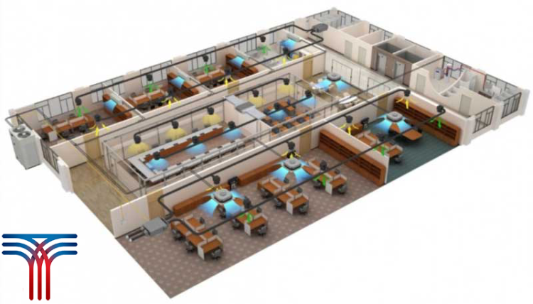 پروژه اجرای مراحل لوله کشی VRF