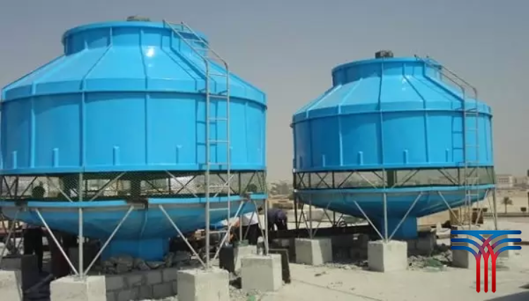 نصب برج خنک کننده فایبرگلاس یا [FRP]