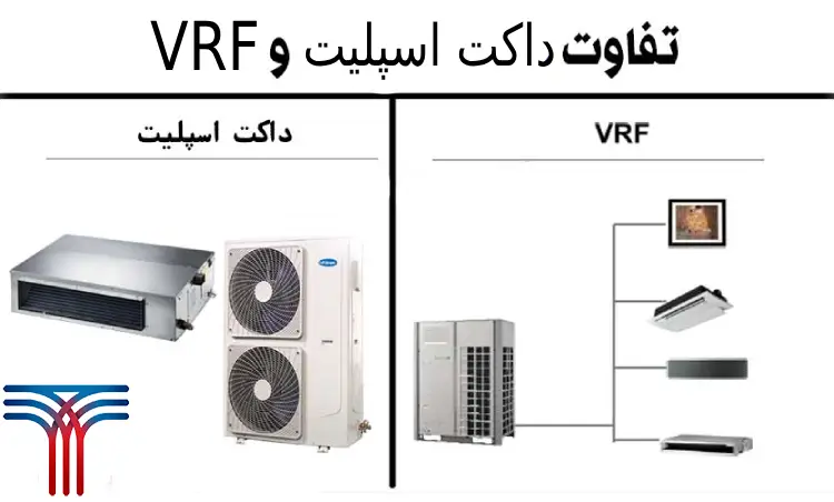 مقایسه هزینه نگهداری و نصب VRF با داکت اسپلیت