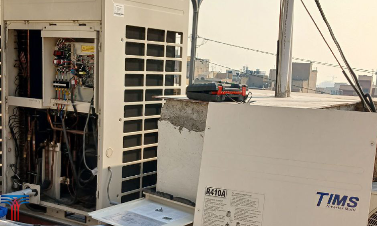 پمپ داون کردن چیلر تراکمی