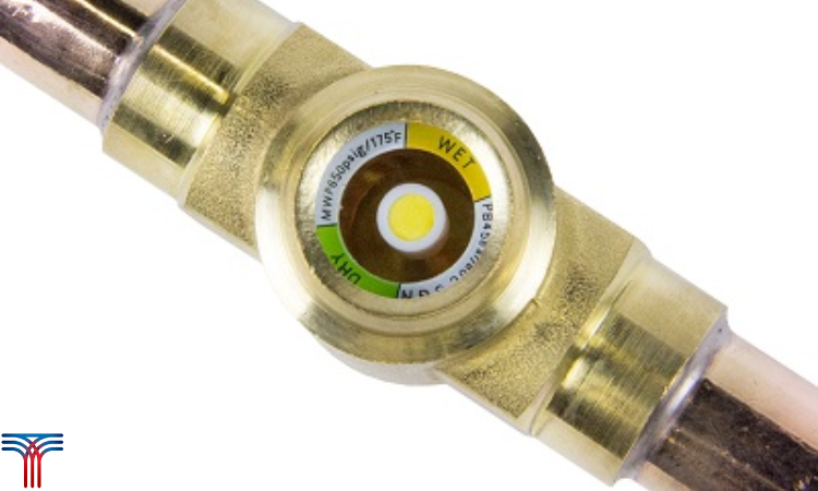 نشانگر شیشه ای و رطوبت در تهویه مطبوع و تبرید