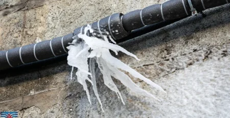 یخ زدن لوله برگشت داکت اسپلیت